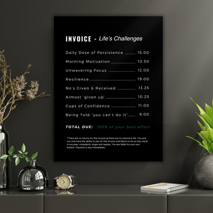 INVOICE LIFE CHALLENGES