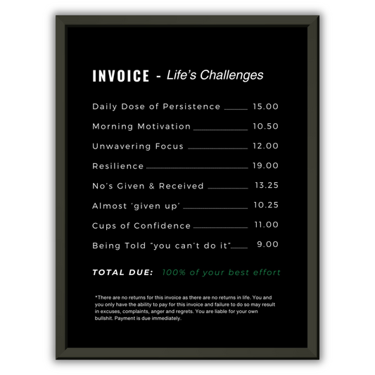 INVOICE LIFE CHALLENGES